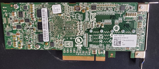Adaptec ASR-71605 16-Port 1Gbps PCIe RAID Card High Profile