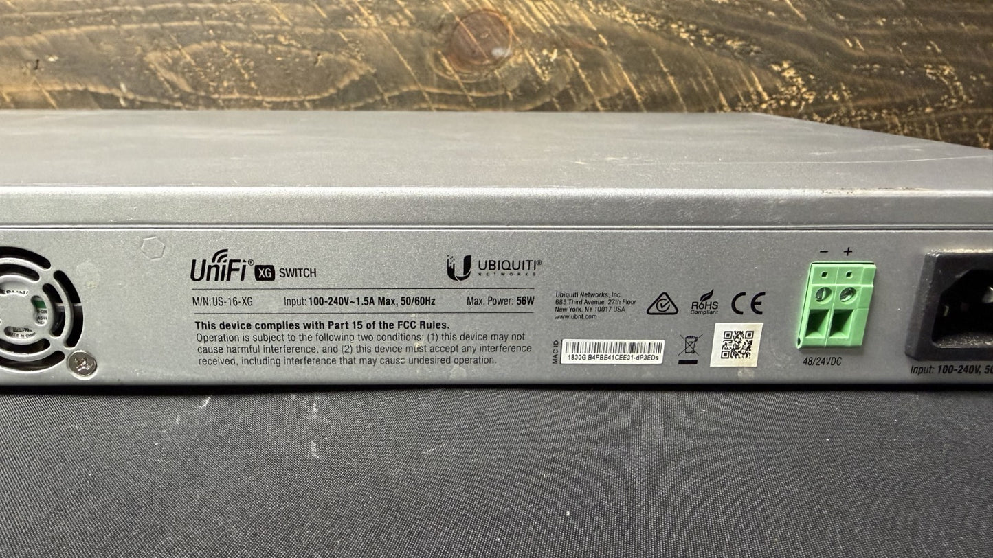 Ubiquiti Networks UniFi US-16-XG 10G 16-Port Managed Switch