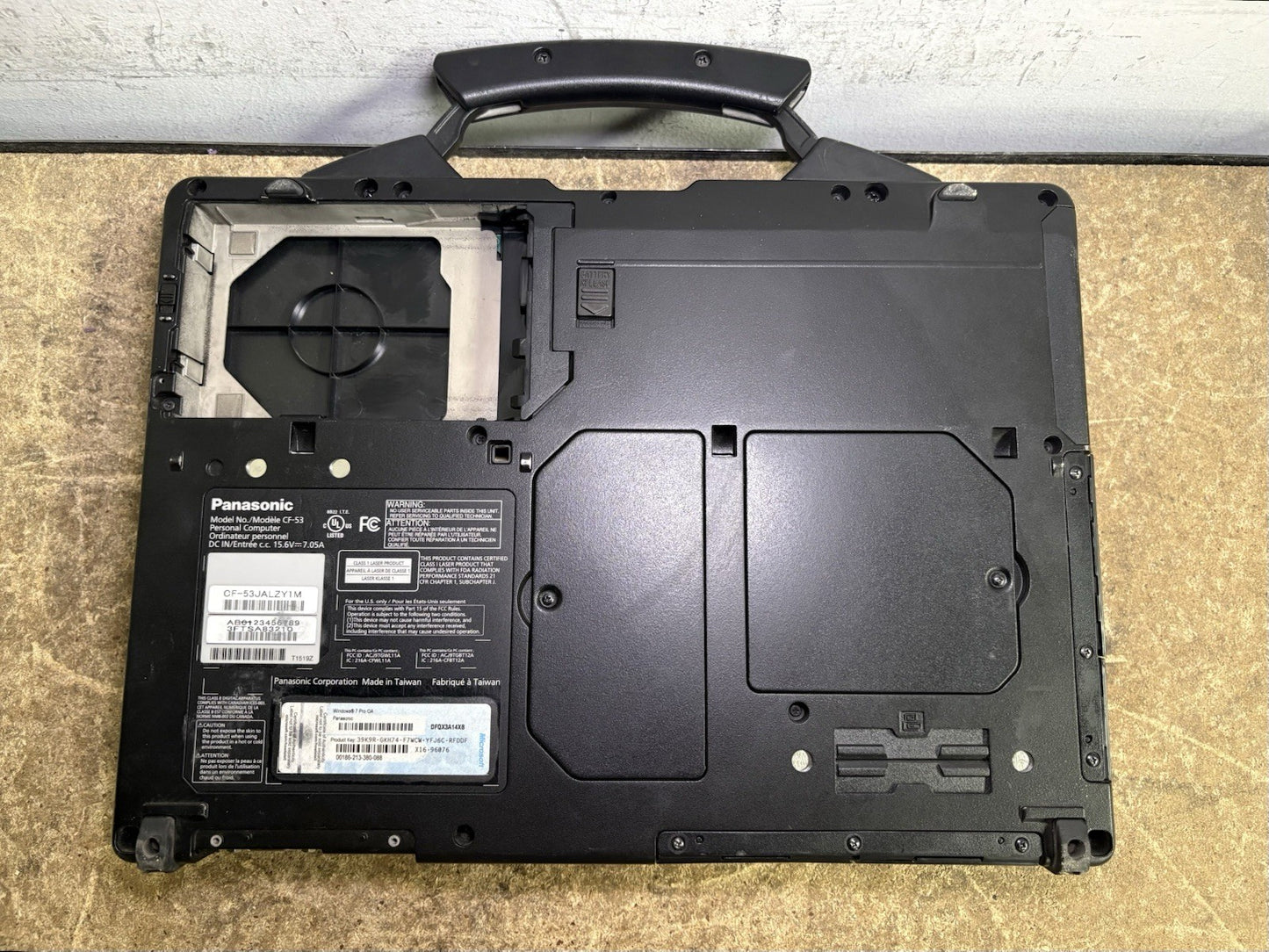 PANASONIC CF-53 Core i5-3340M 2.70GHz 4GB RAM No SSD/Batt