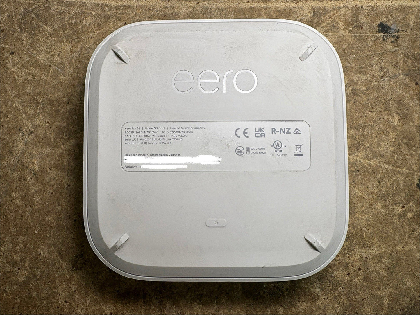 eero Pro 6E Tri-Band Mesh Wi-Fi 6E S010001 white NO ADAPTER ISP lock Frontier