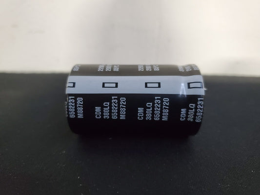 2x CDM Snap in Capacitors 200V 2200uF 85c 380LQ 6582231 M88720 QTY