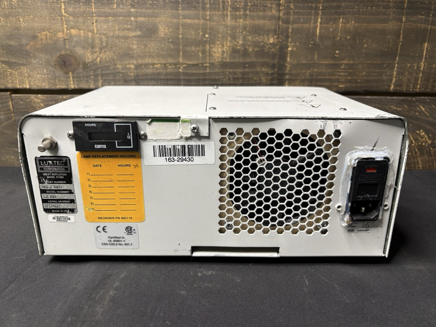 LUXTEC LX300 Fiber Optic 300W Xenon Surgical Headlight Light Source