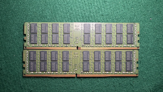 (LOT of 2) Samsung 16GB 2Rx4 PC4-2133P DDR4 M393A2G40DB0 Memory