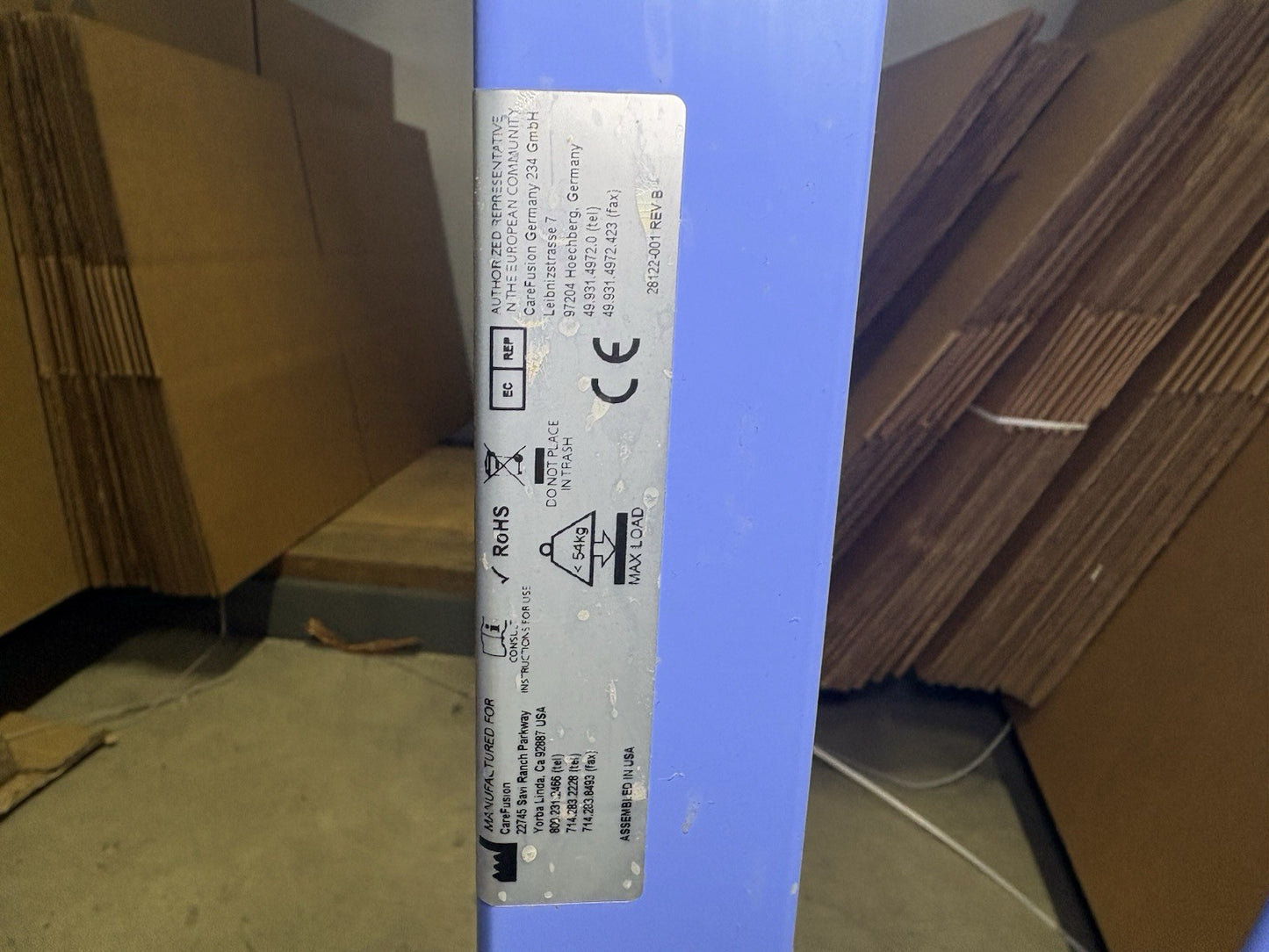 Carefusion Vela T Bird Series Ventilator System Model 16532-00 *READ*