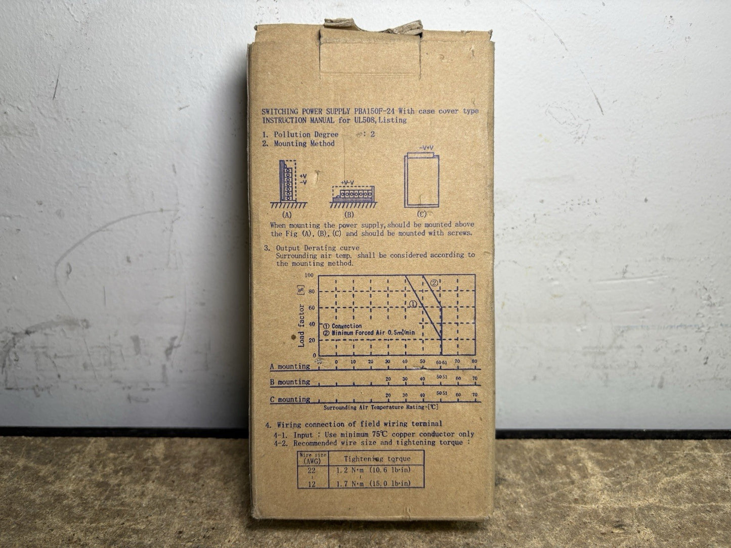COSEL PBA150F-12 Power Supply, AC-DC, 12V, 13A, 85-264V