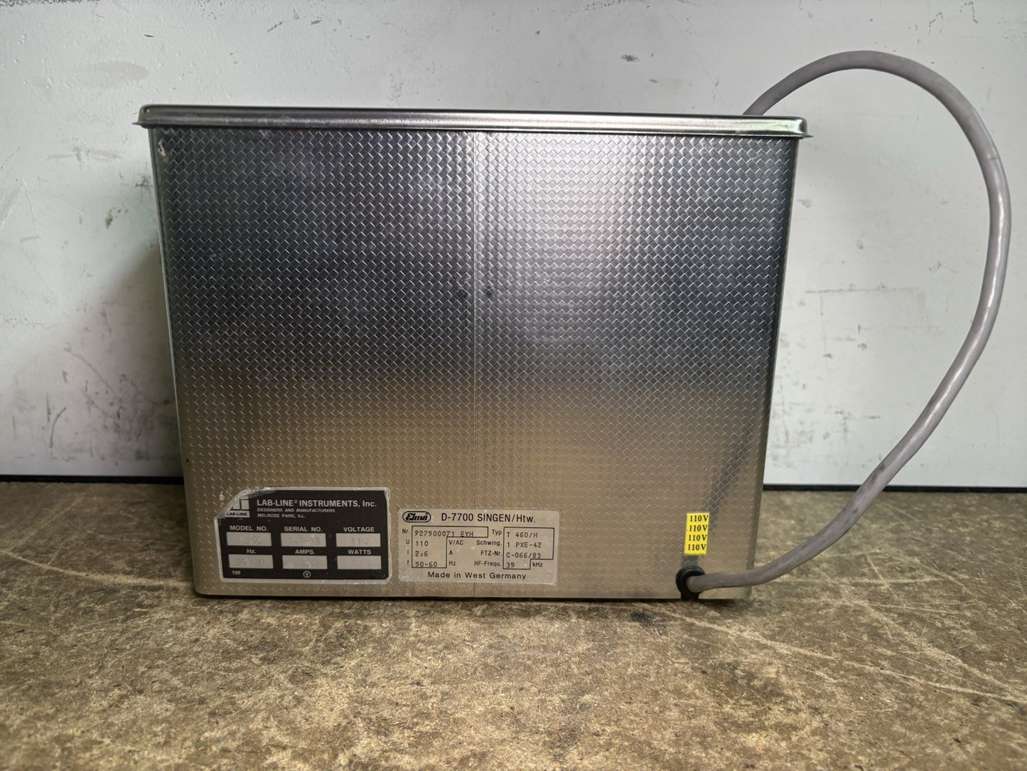 Elma Transsonic T460/H ultrasonic cleaning tank Elma D-78224 / T 460 H