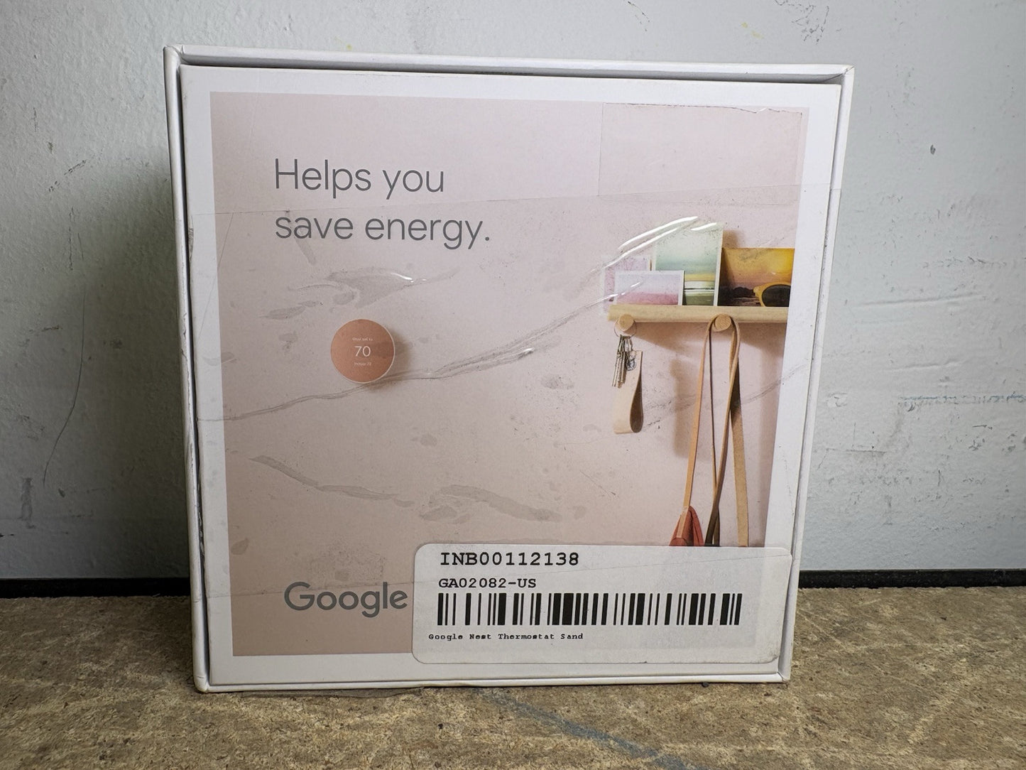 Google Nest Thermostat Model G4CVZ Sand