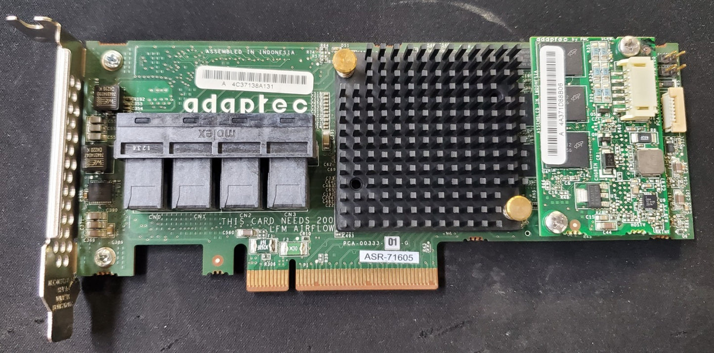 Adaptec ASR-71605 16-Port 1Gbps PCIe RAID Card High Profile