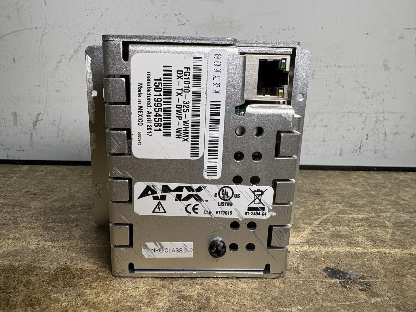 AMX DX-TX-DWP-WH FG1010-325-WHMX DXLink Multi-Format Wallplate Transmitter