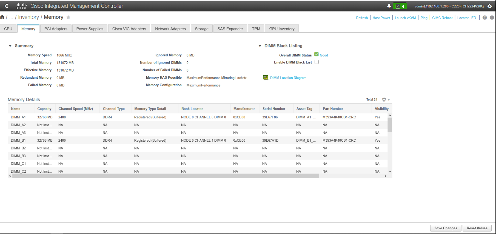Cisco APIC-SERVER-L2 2x Xeon E5-2620 128GB RAM 2x 1.2TB SSD