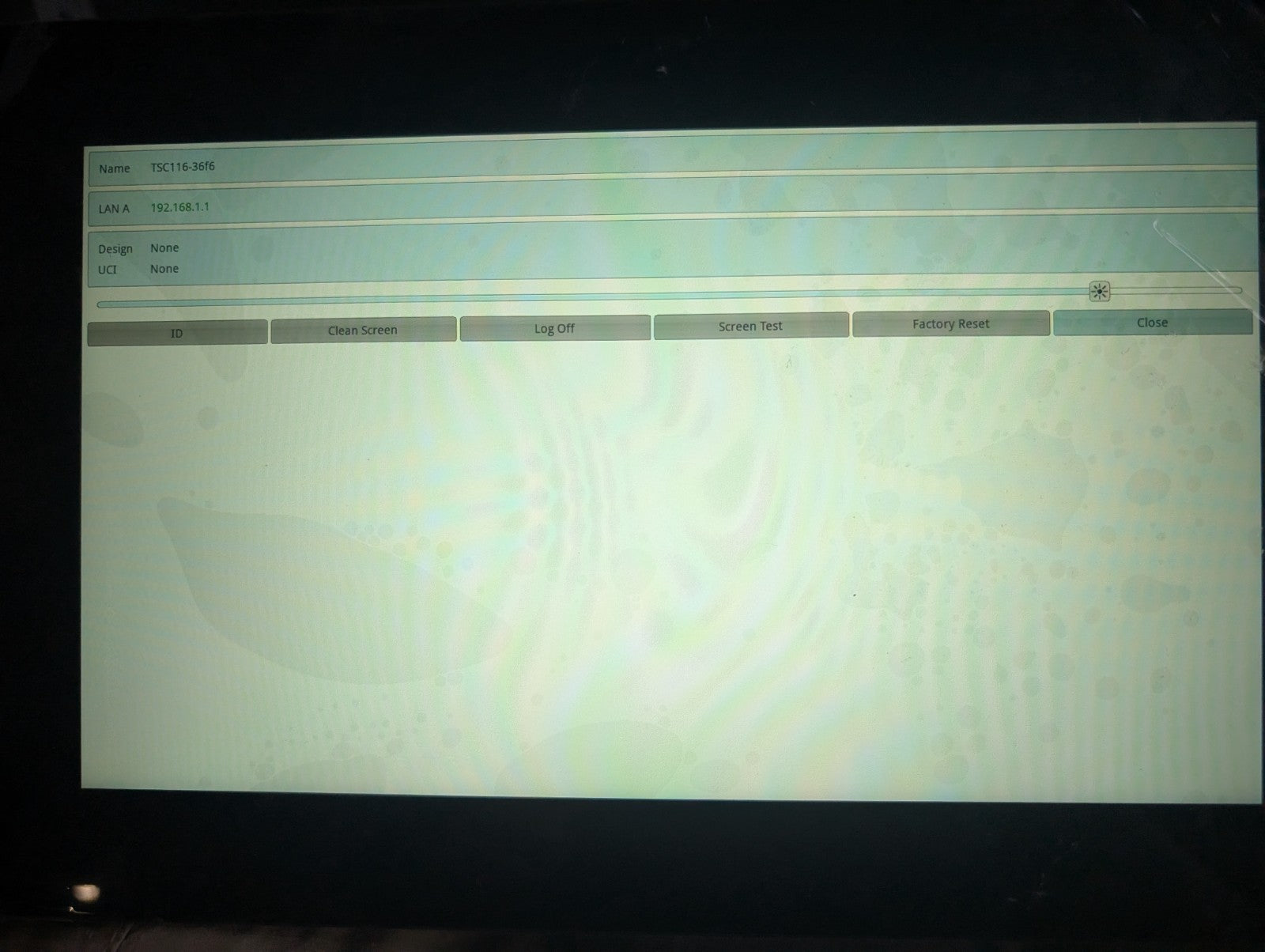 QSC TSC-116-G2 Touchscreen Controller 24VDC/1A *MINOR Cosmetic cracks*