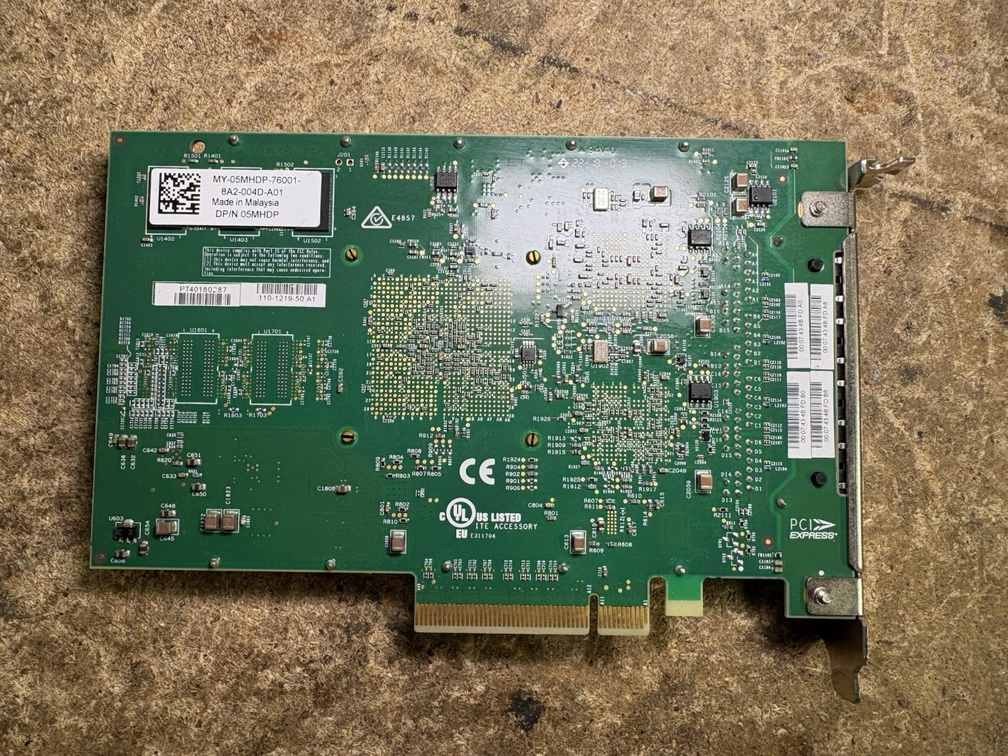 Dell Chelsio Quad Port 10GbE T540-BT T5 Adapter 05MHDP w/ 01PHV Riser Card