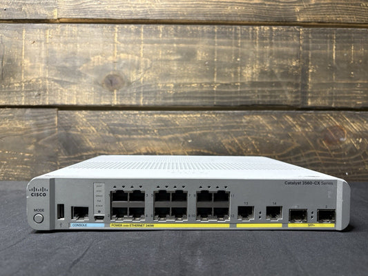 Cisco Catalyst 3560-CX 12 Port Gigabit Switch 240W PoE+ WS-C3560CX-12PD-S