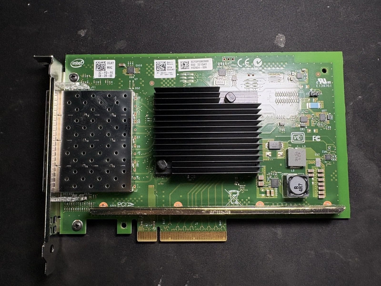 Dell Intel X710-DA4 Quad-Port 10GB SFP+ PCIe Network Card 0DDJKY
