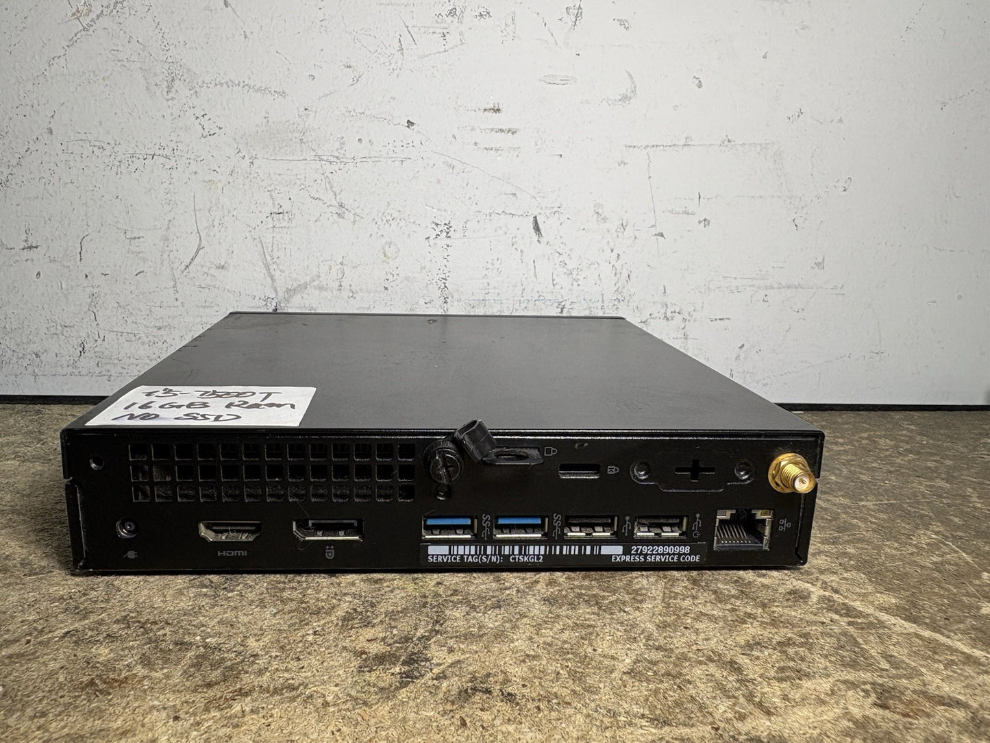 Dell OptiPlex 3050 Intel Core i5-7500T @ 2.7GHz, 16GB RAM, No SSD