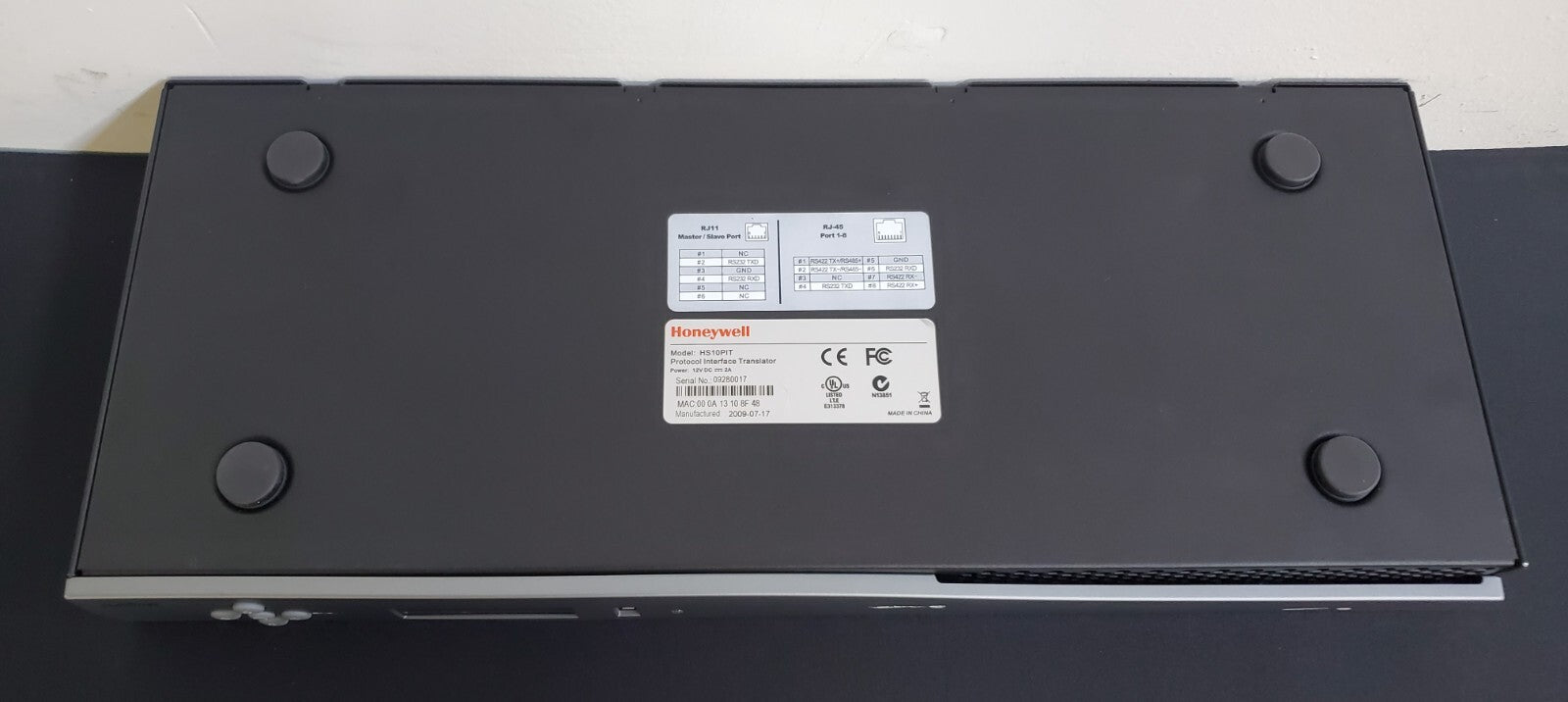 Honeywell Security MegaPIT HS10PIT Protocol Interface Translator CCTV Switcher R