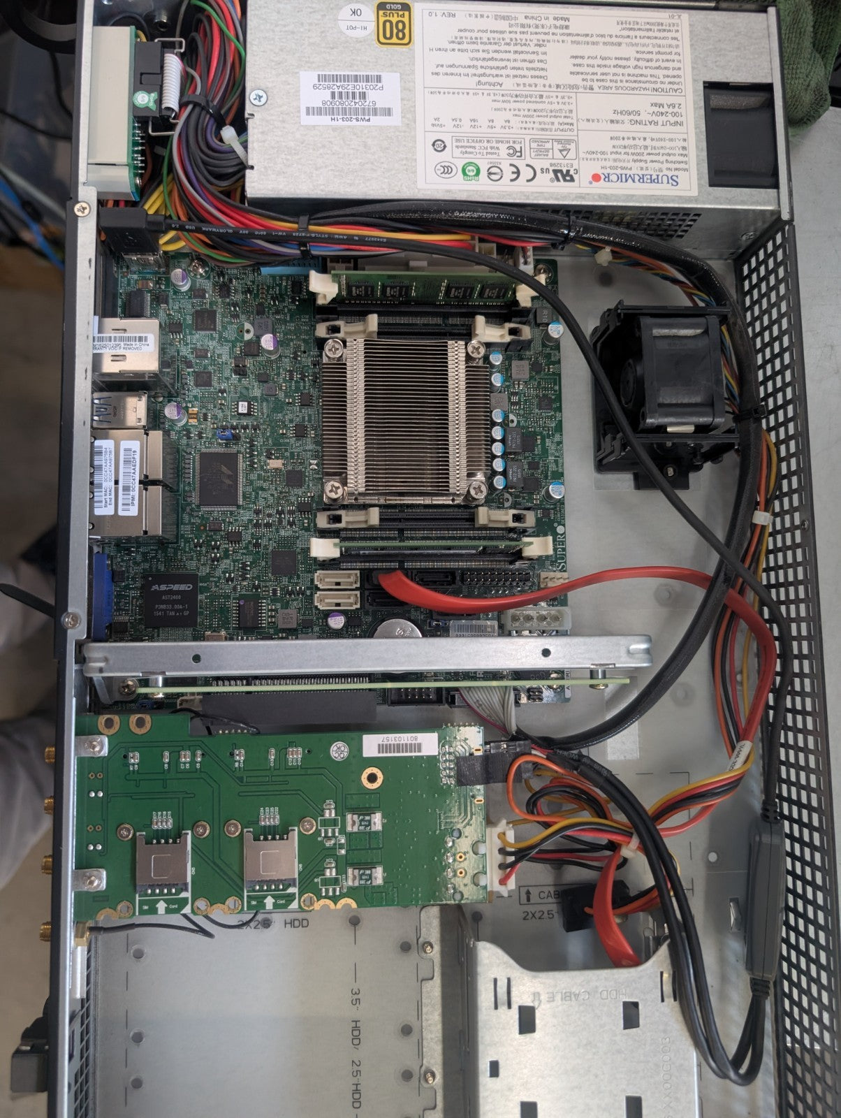SUPERMICRO 5018A-FTN4  8gb ram no hdd intel atom 2.4ghz