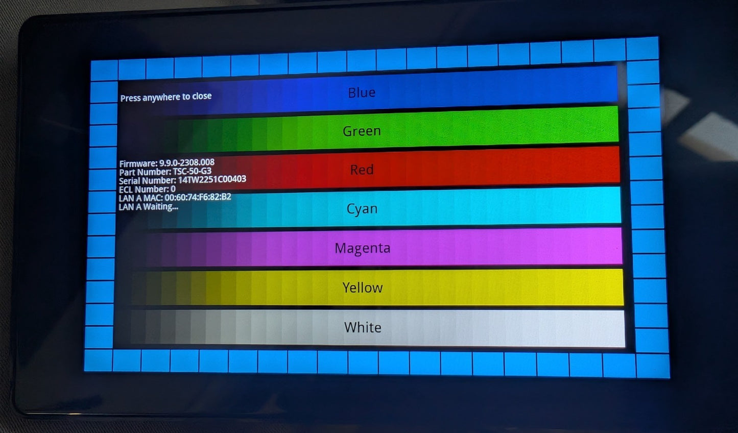 QSC - 5" Touch Screen Panel  TSC-50-G3