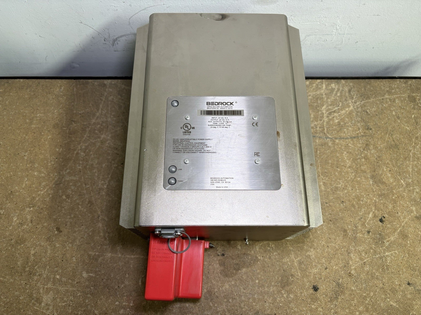 BEDROCK AUTOMATION DC-DC UNINTERRUPTIBLE POWER SUPPLY BRUPS500