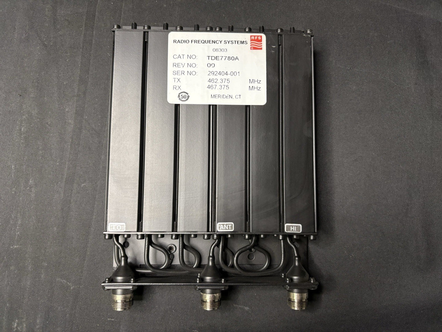 RFS Radio Frequency Systems Mobile Duplexer TDE7780A 462.375 - 467.375 MHz