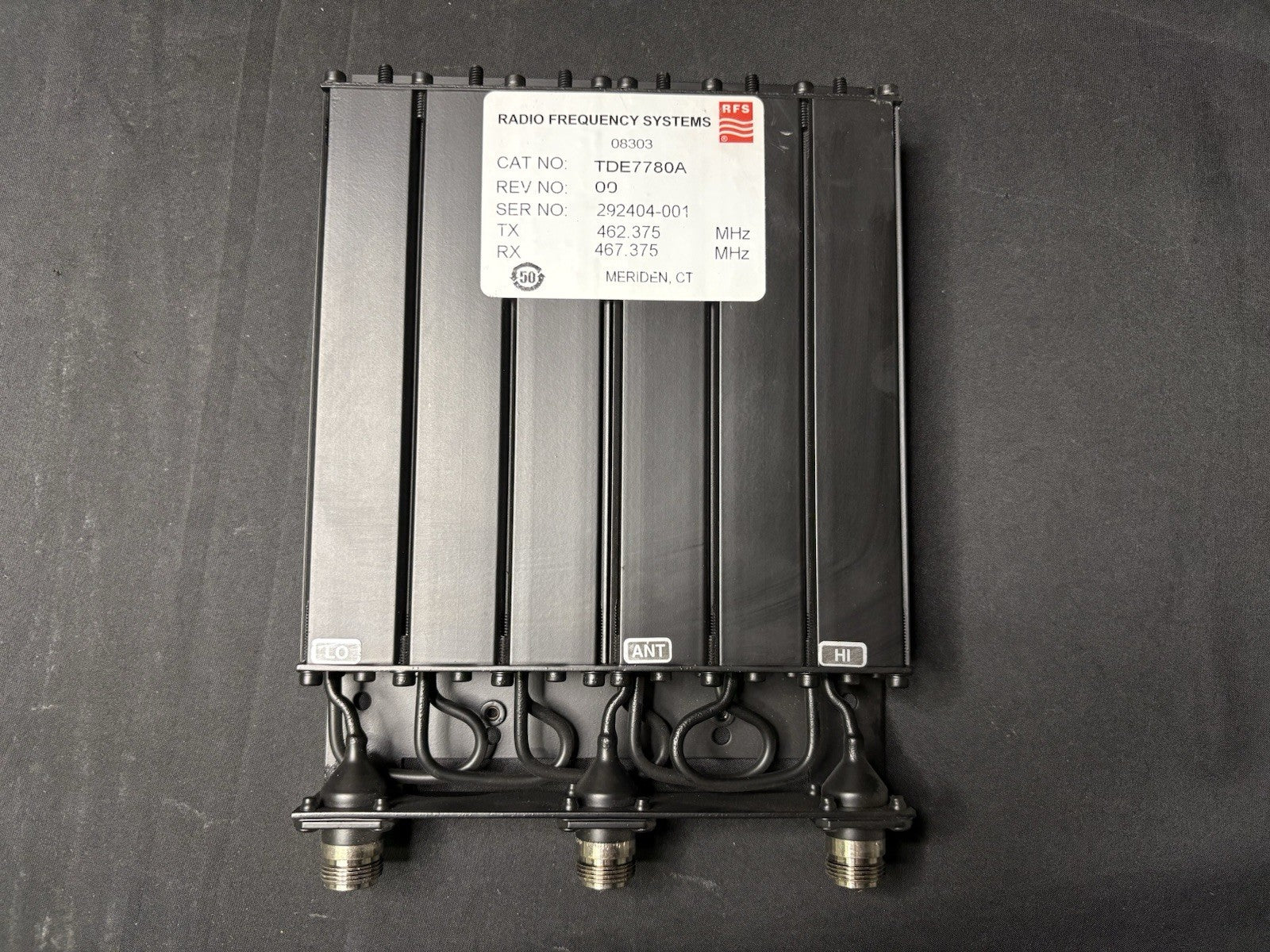 RFS Radio Frequency Systems Mobile Duplexer TDE7780A 462.375 - 467.375 MHz