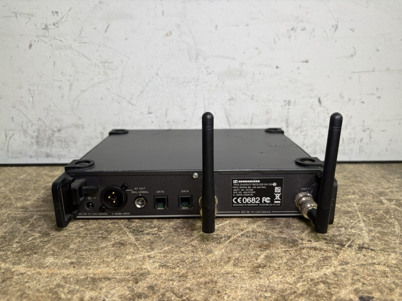 Sennheiser True Diversity Receiver EW100 G3 Range-B2 626-662 MHZ No PSU