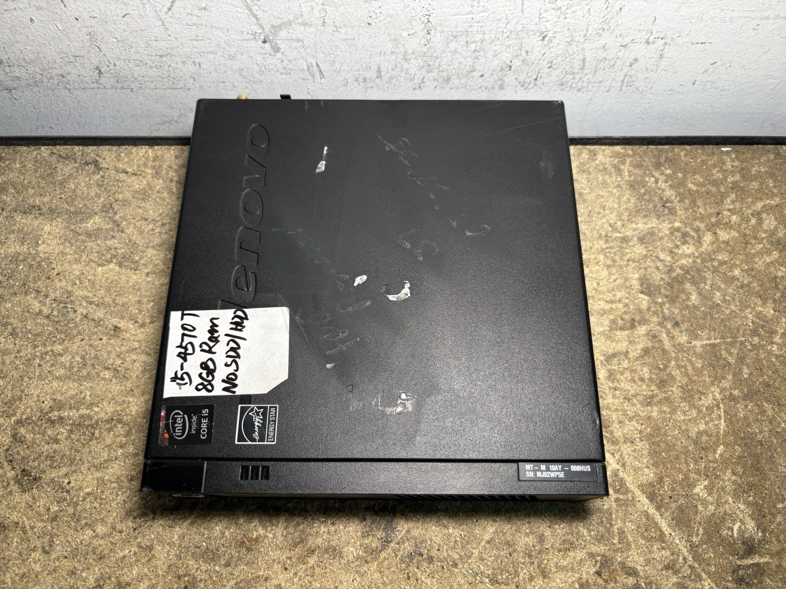 Lenovo ThinkCentre M73 Tiny Intel Core i5-4570T 8GB NO OS/Adapter/Antena/SDD