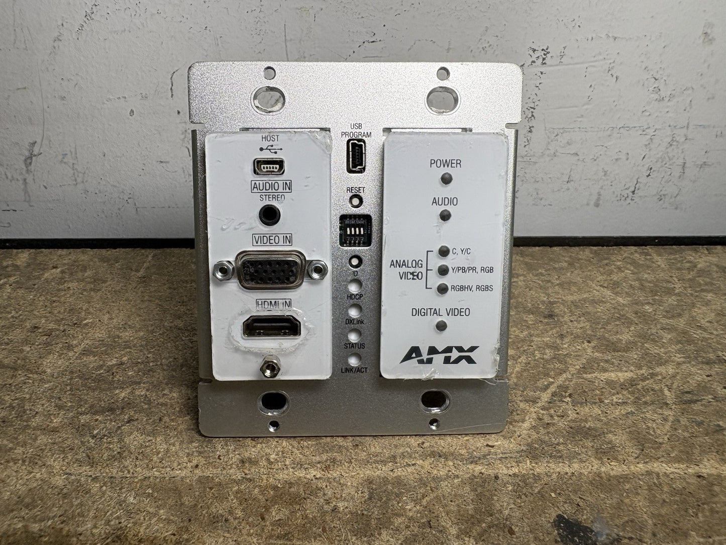 AMX DX-TX-DWP-WH FG1010-325-WHMX DXLink Multi-Format Wallplate Transmitter