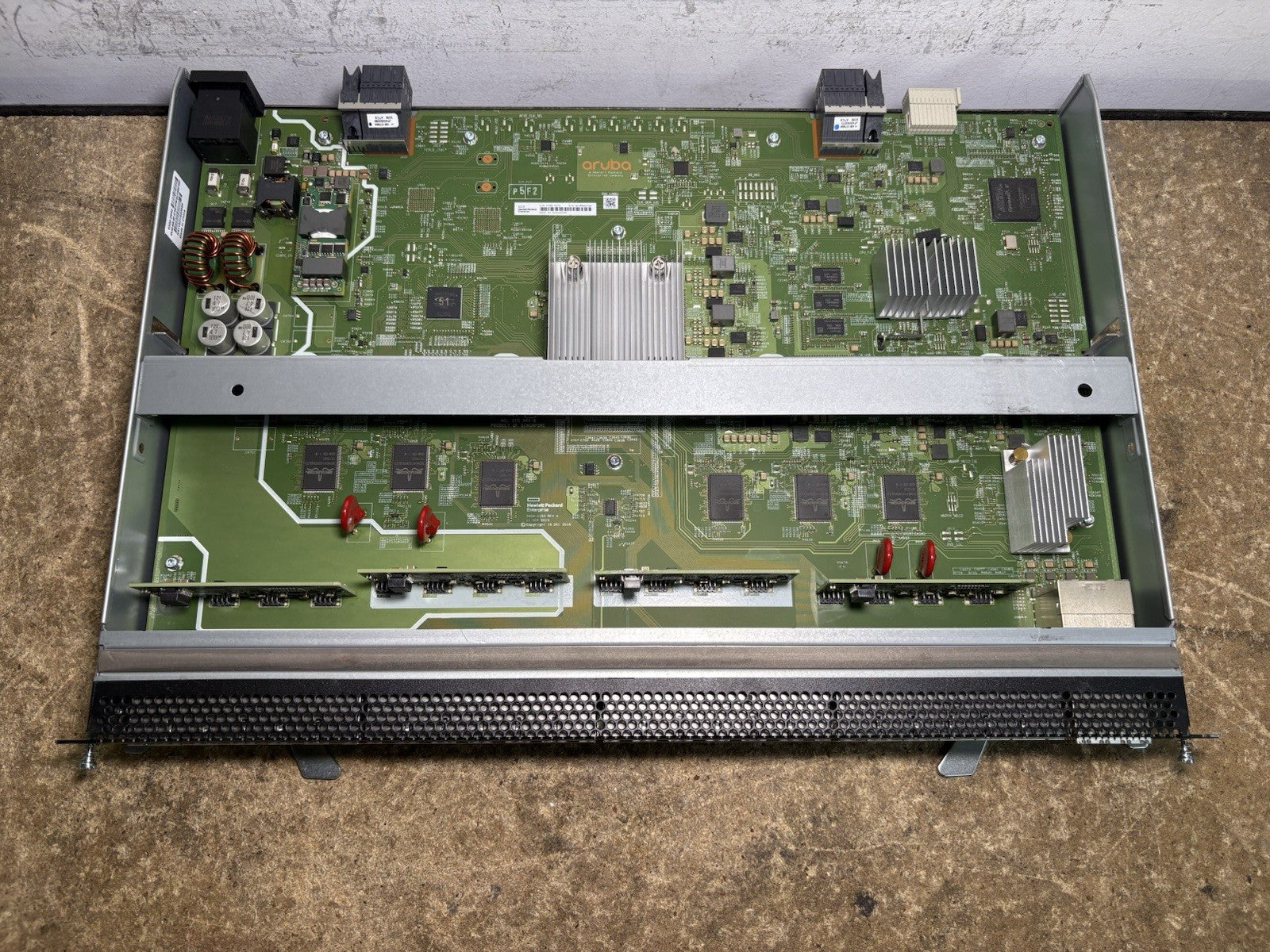 HPE HP Aruba 6400 R0X39B 48 Port Network Switch 6400 5300-1171 Bulkhead Assy