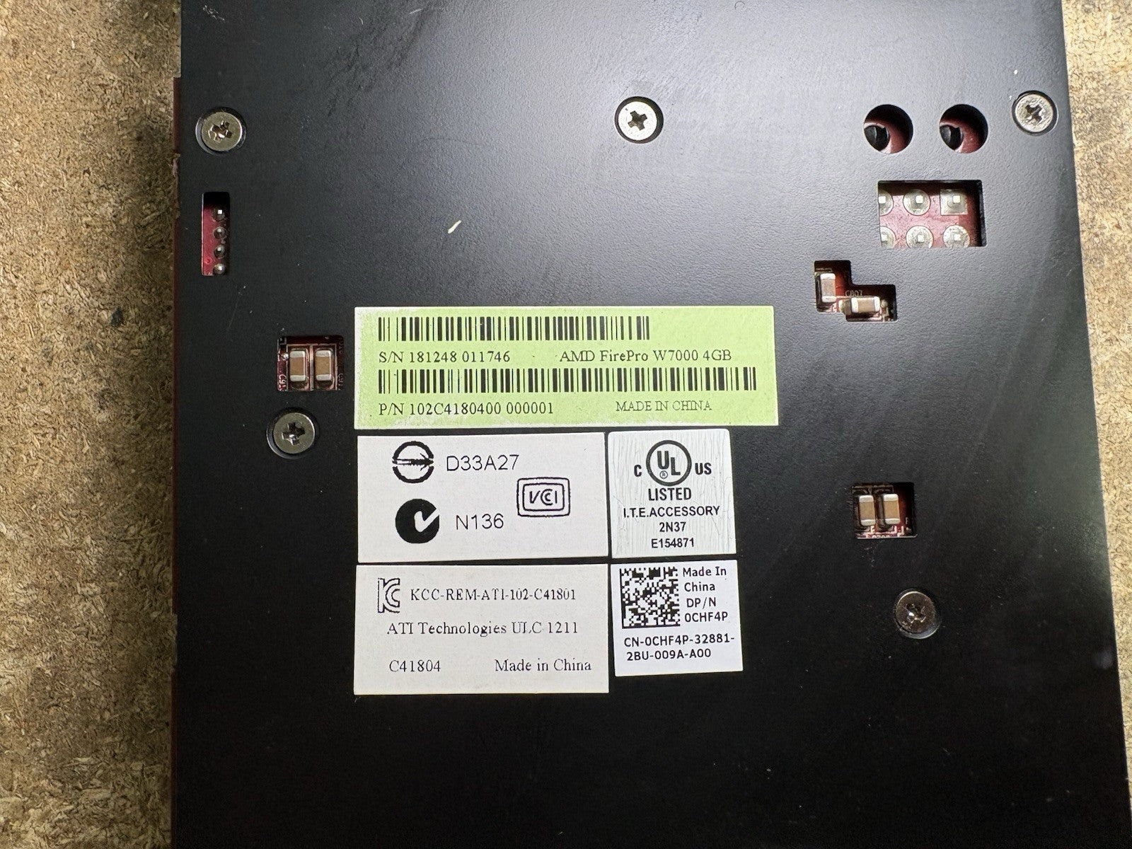 AMD FirePro W7000 4GB GDDR5 4x Display Port & EXTENDED BRACKET