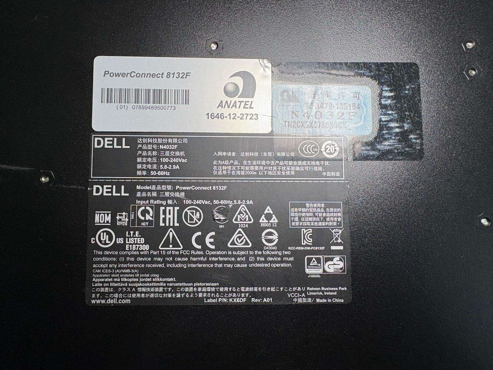 DELL N4032F POWERCONNECT 24-PORT ETHERNET SWITCH W/ DUAL 460W PSU