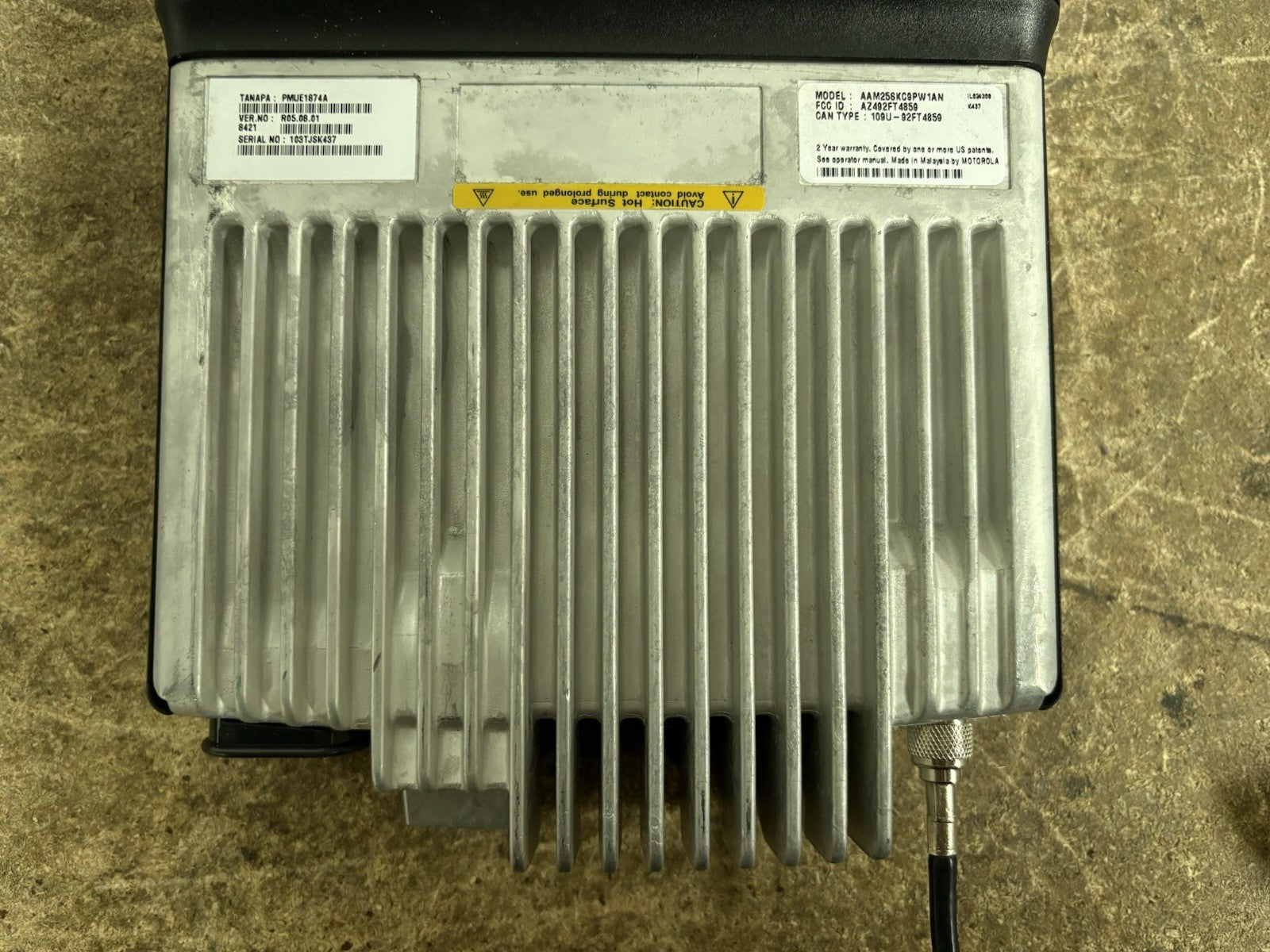 Motorola CDM750 AAM25SKC9PW1AN UHF 4 Channel Mobile Radio