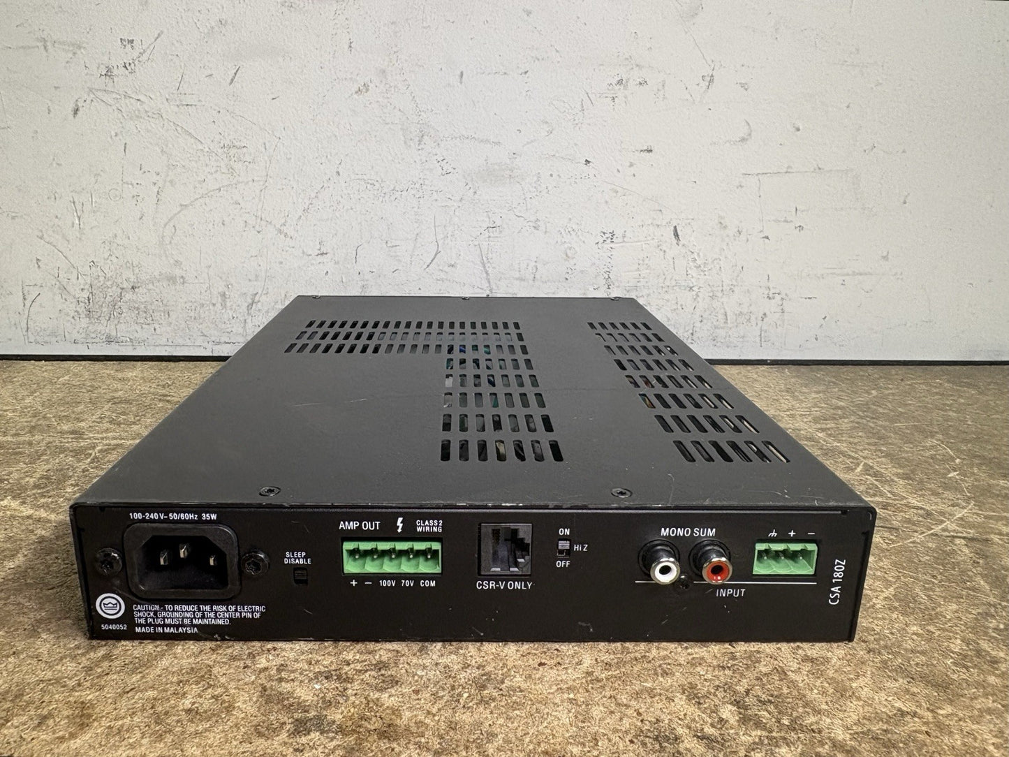 JBL CSA 180Z Drivecore 100-240V~50/60Hz 35W Amplifier