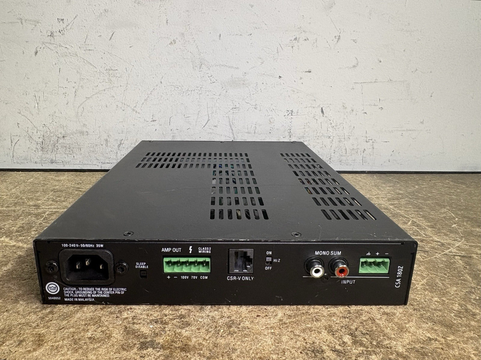 JBL CSA 180Z Drivecore 100-240V~50/60Hz 35W Amplifier