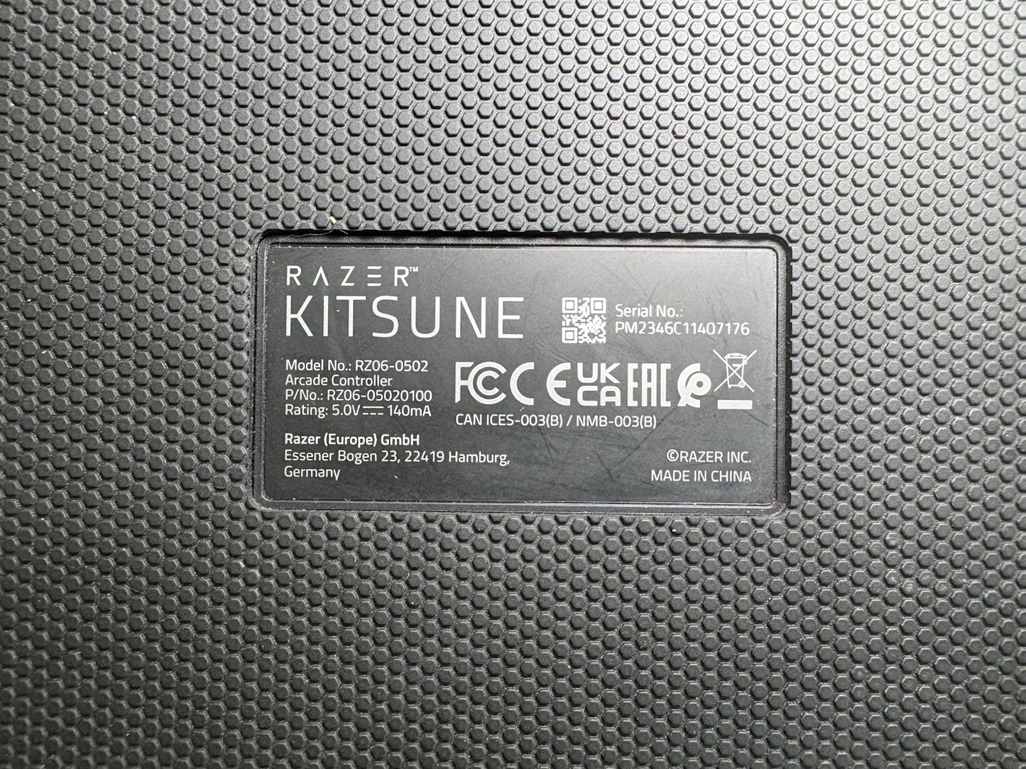 Razer Kitsune Black All-Button Optical Arcade Controller For PS5 and PC