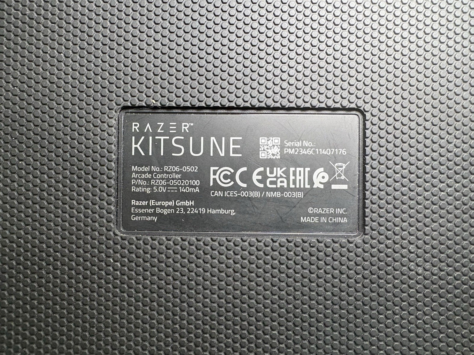 Razer Kitsune Black All-Button Optical Arcade Controller For PS5 and PC
