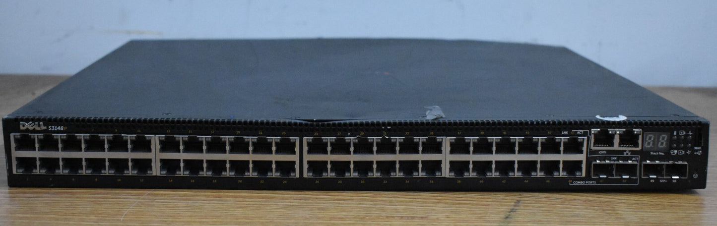 Dell PowerSwitch S3148P 48-Ports Gigabit Managed Network Switch