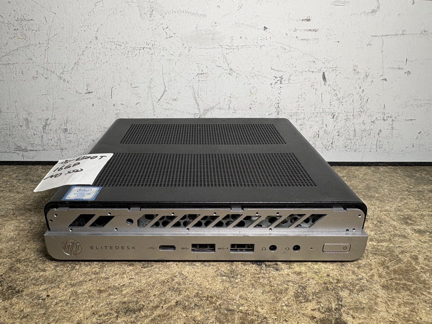 HP 600 G3 mini i5-6500T 16GB RAM NO SSD W/NO Power Adapter *Cosmetic