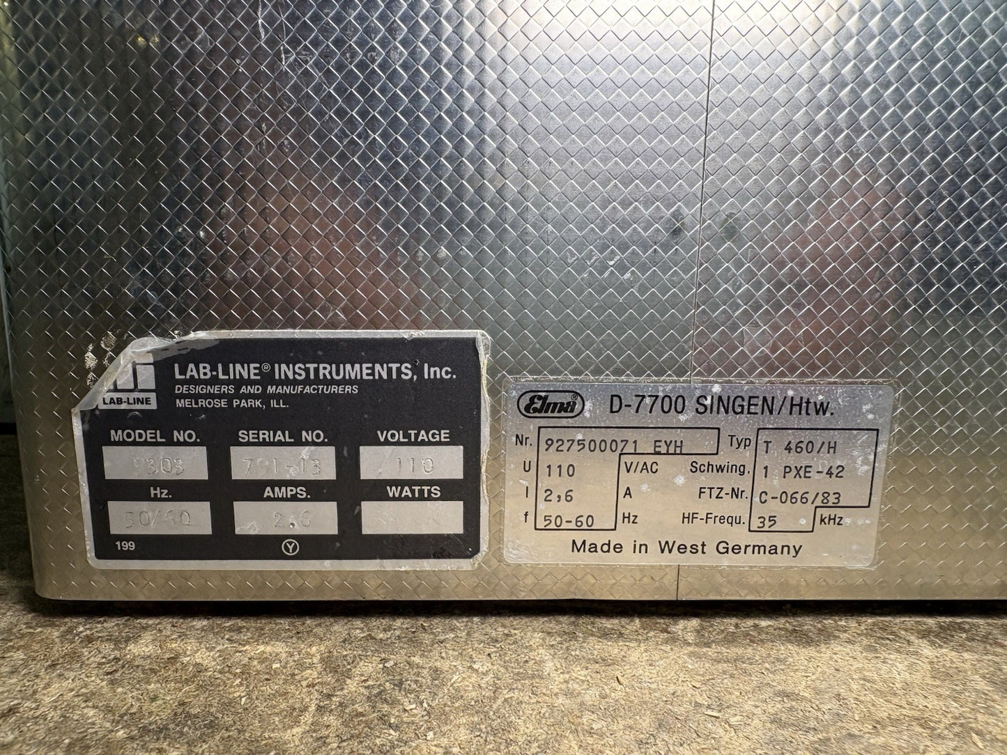 Elma Transsonic T460/H ultrasonic cleaning tank Elma D-78224 / T 460 H