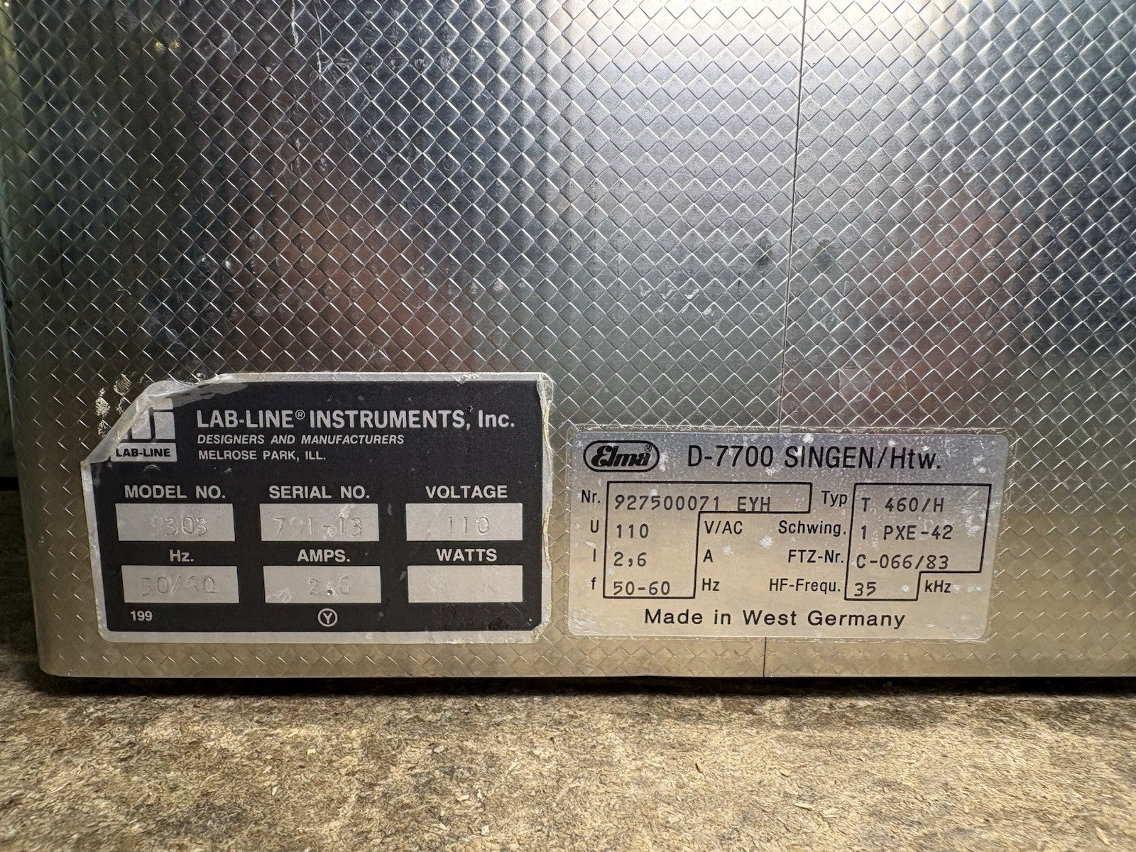 Elma Transsonic T460/H ultrasonic cleaning tank Elma D-78224 / T 460 H