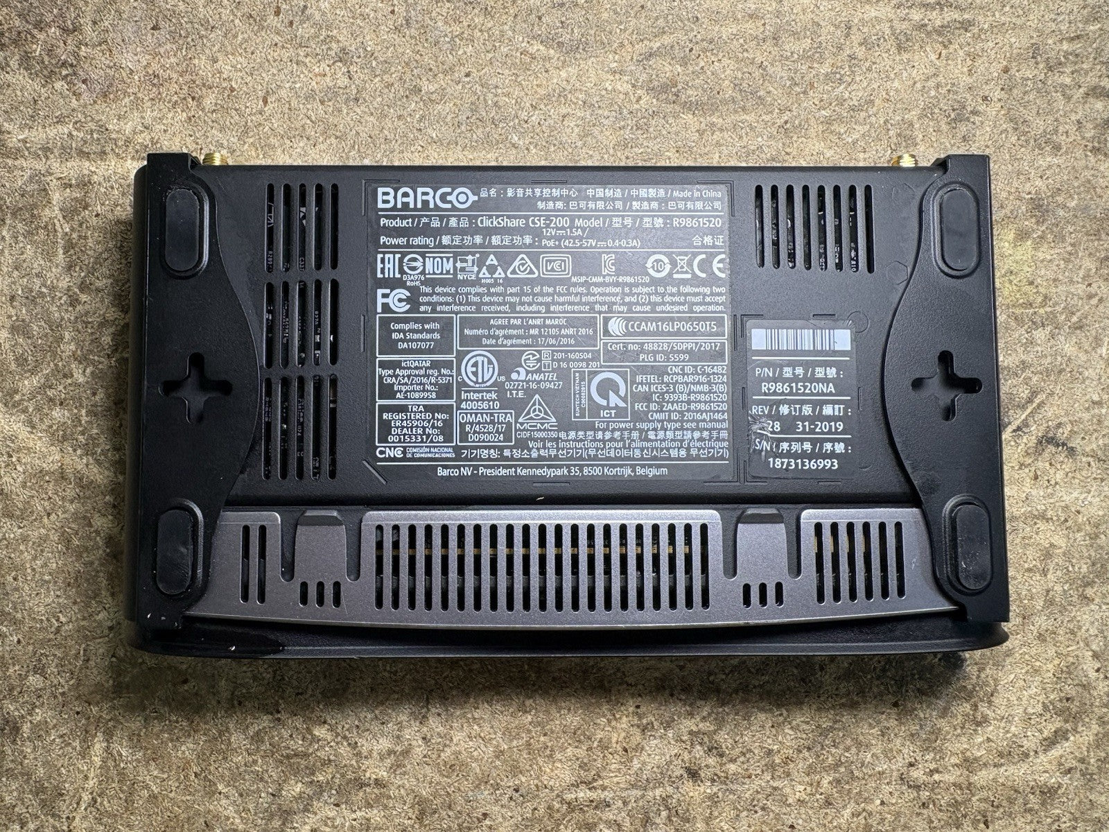 Barco ClickShare CSE-200 R9861520 Wireless Presentation System