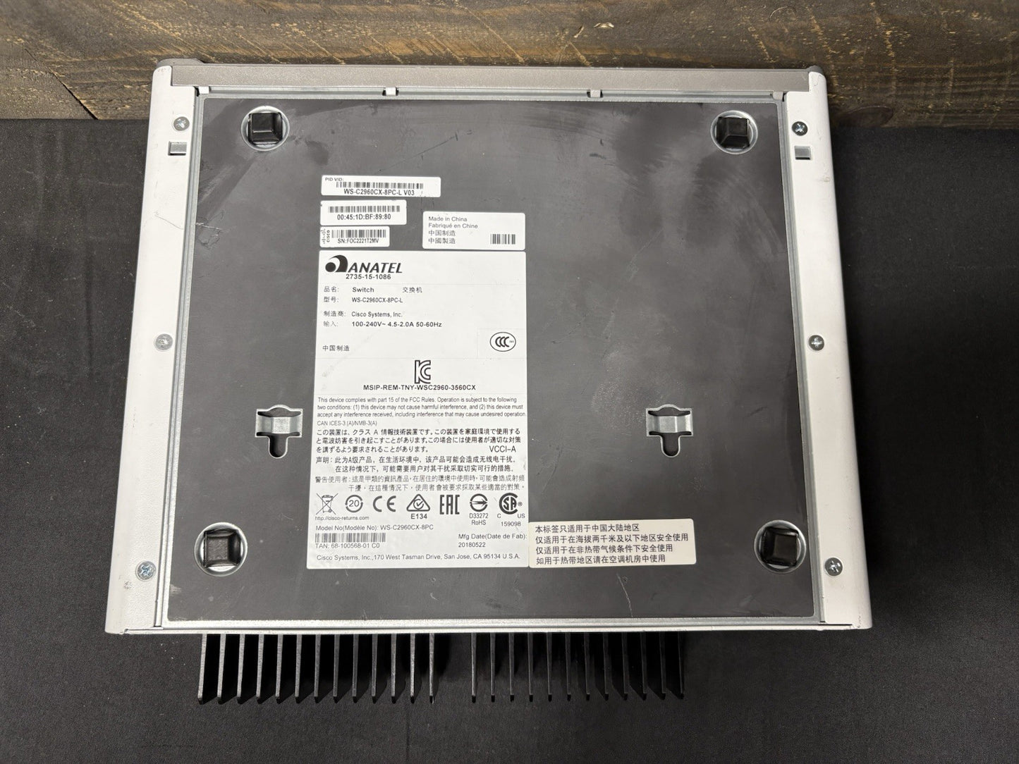 Cisco Catalyst WS-C2960CX-8PC-L  Cisco Catalyst 2960-CX 8 Port PoE