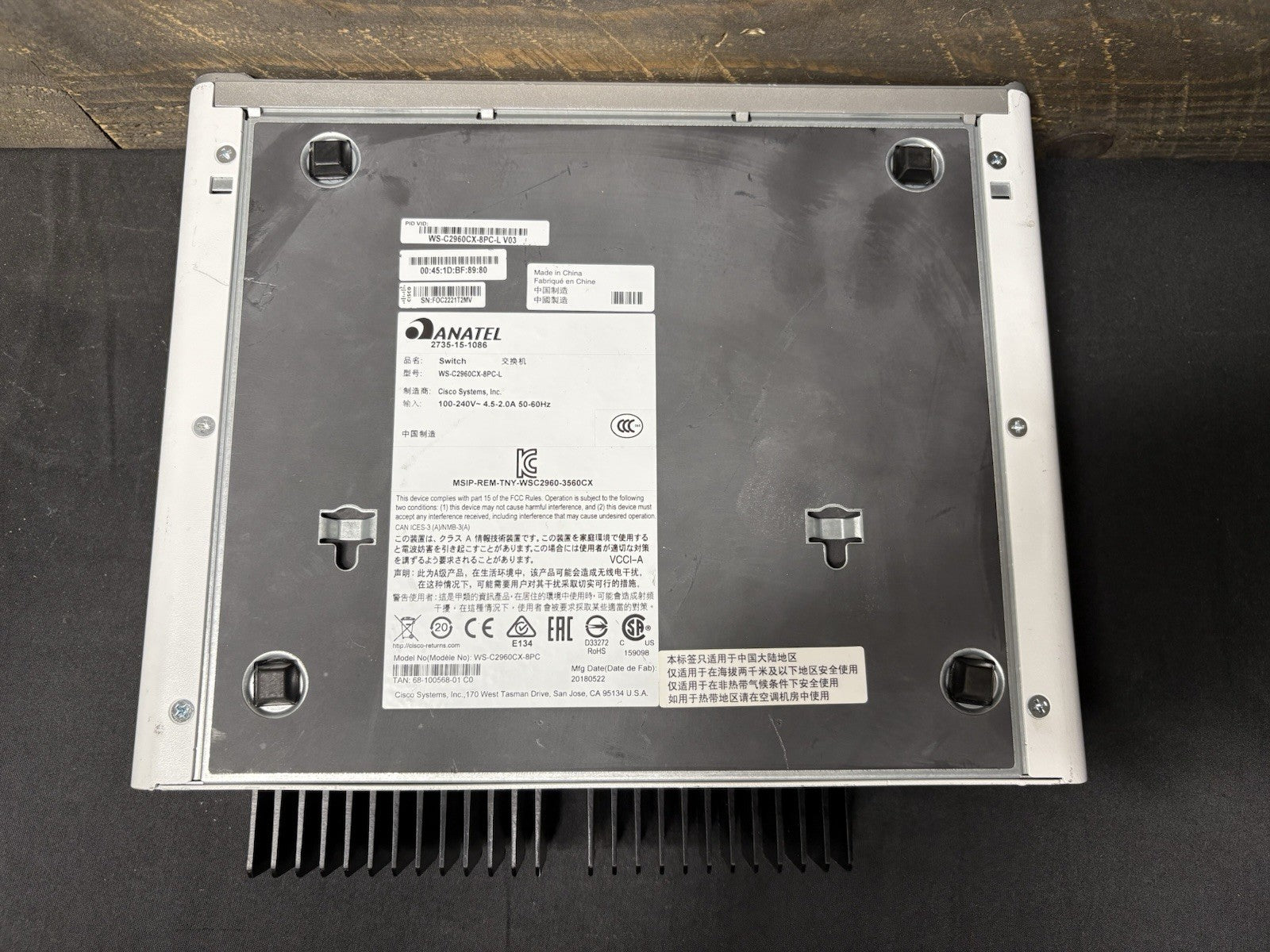 Cisco Catalyst WS-C2960CX-8PC-L  Cisco Catalyst 2960-CX 8 Port PoE