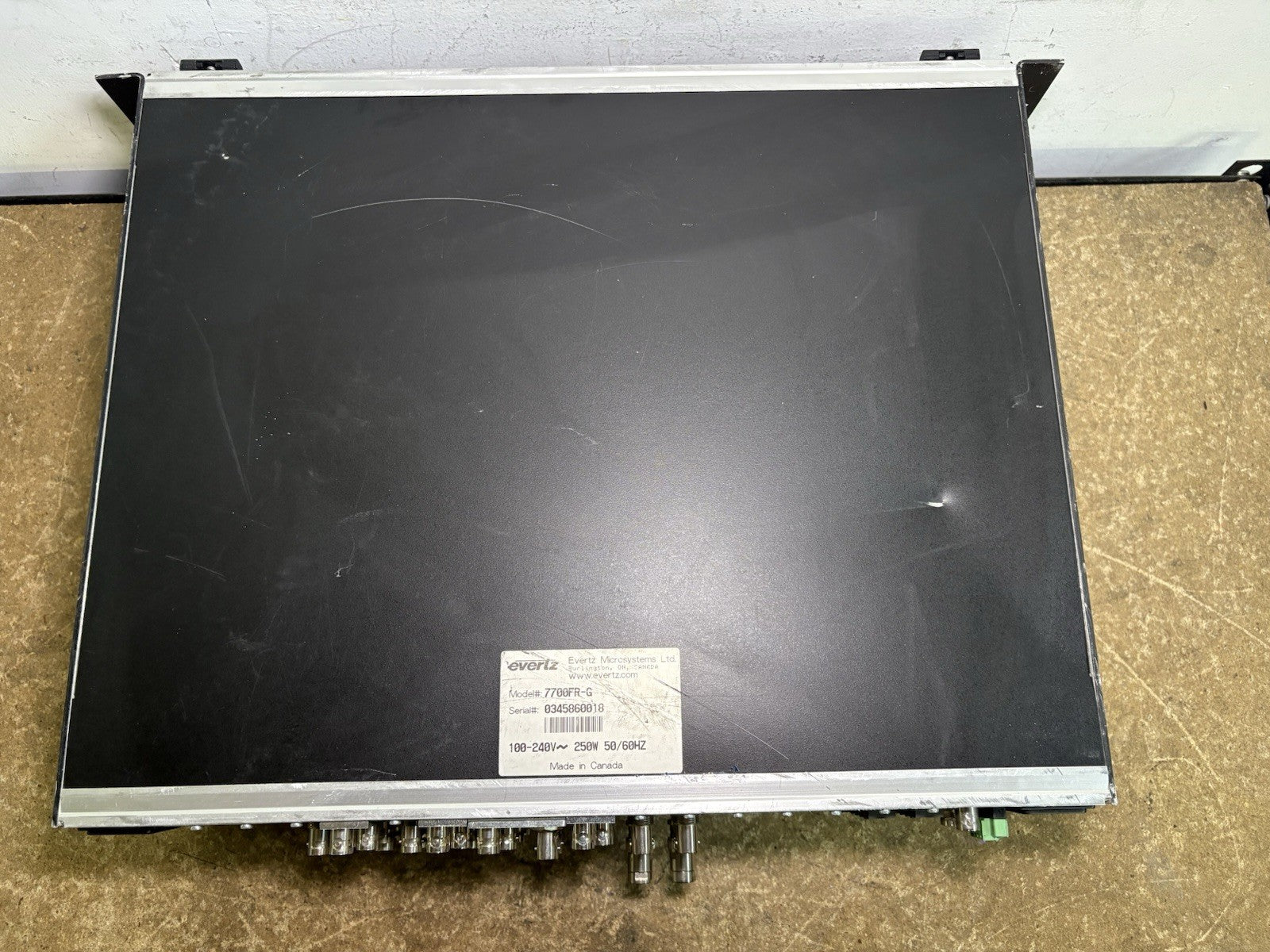 Evertz 7700FR-G w/ 7700ADA-AUD, 7750SSG, 7720AD4, 7736CDM-A4, 7750 TG & 7700FG