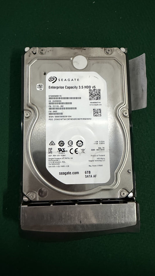 Seagate Enterprise Capacity 6TB SATA HDD v5 - 3.5” Hard Drive - ST6000NM0115