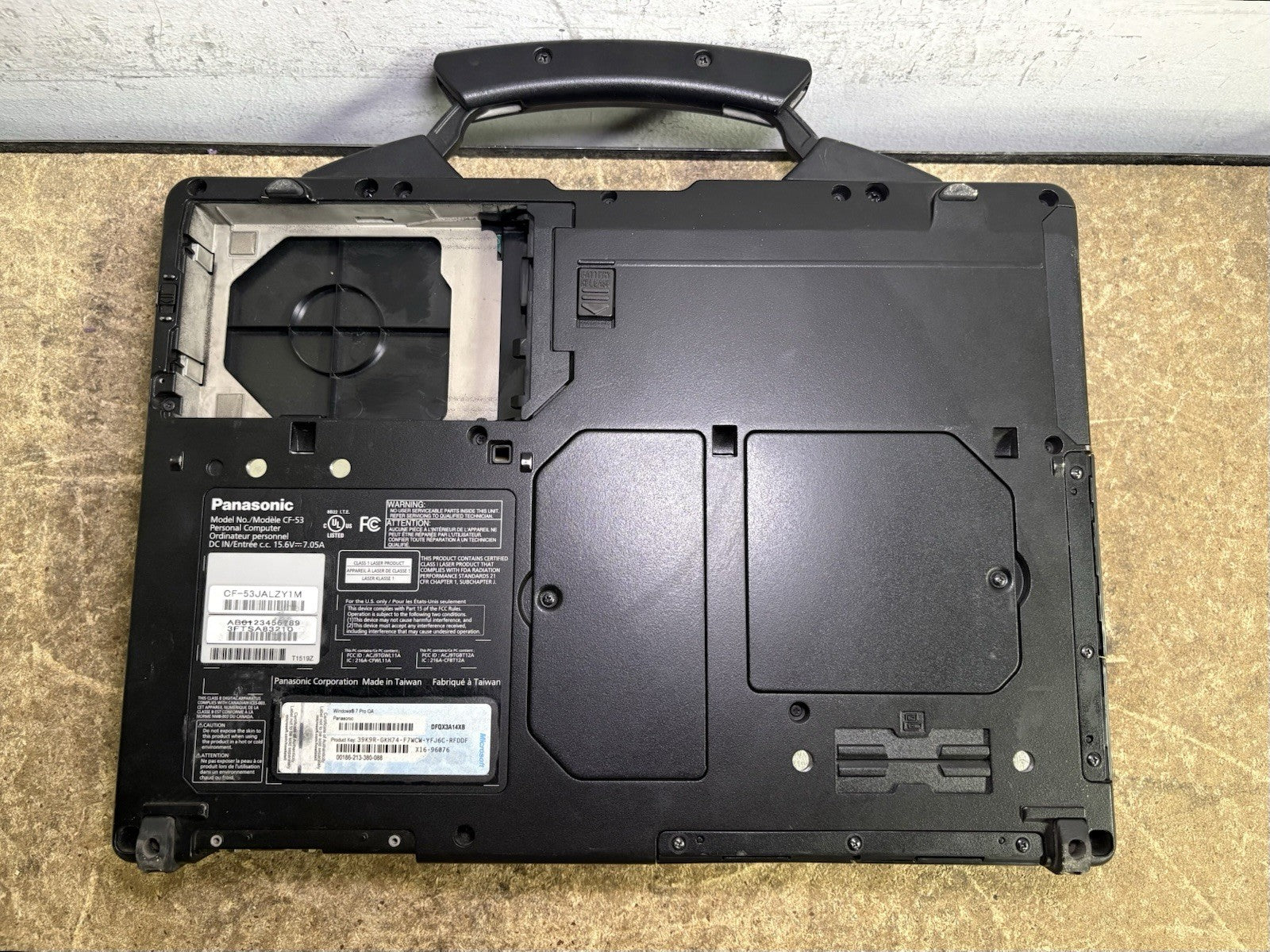 PANASONIC CF-53 Core i5-3340M 2.70GHz 4GB RAM No SSD/Batt