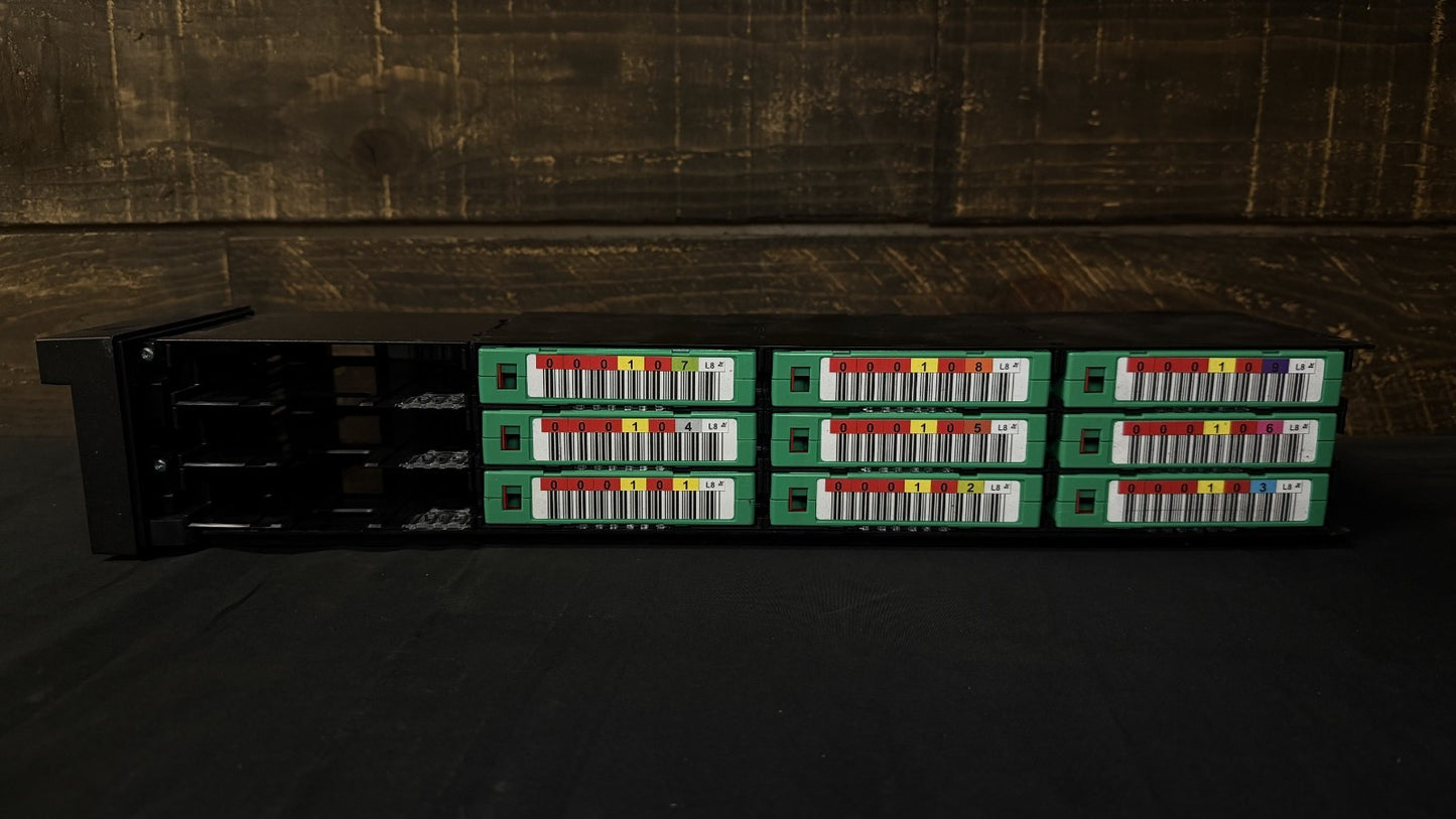 Used - LOT of 9 - HPE LTO-8 Ultrium 30TB Data Tape Q2078A RW