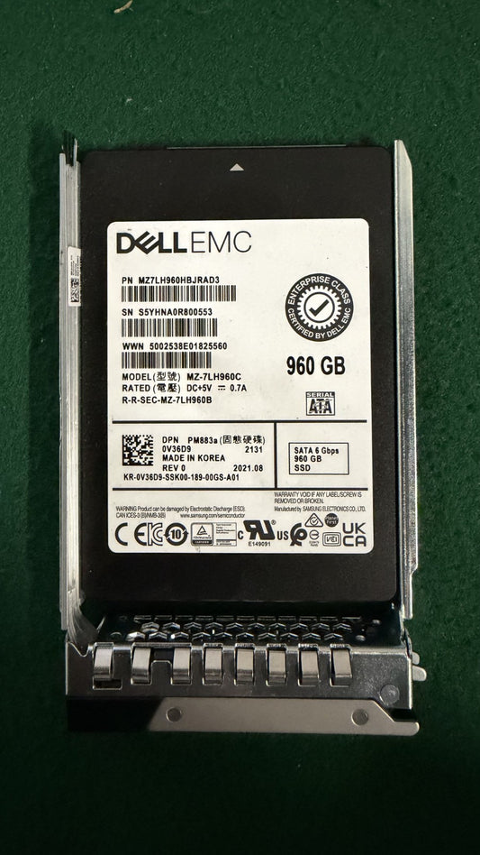 Dell EMC 0V36D9 960GB SATA 6 Gbps 2.5" SSD MZ-7LH960C