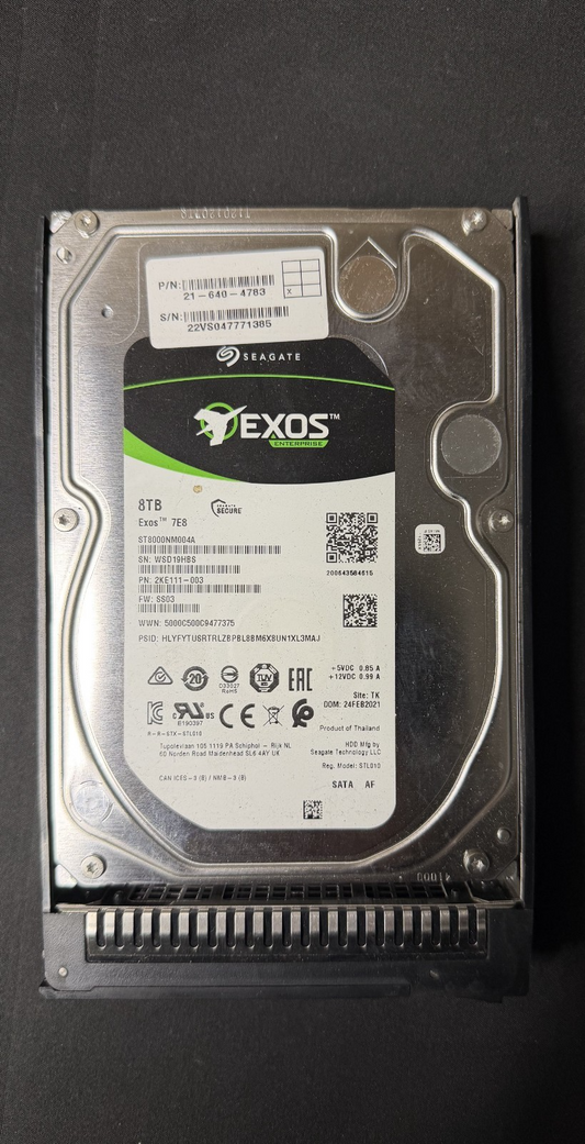 Seagate Exos 7E8 8TB 7.2K SATA 6Gb/s 3.5" 256MB HDD ST8000NM004A