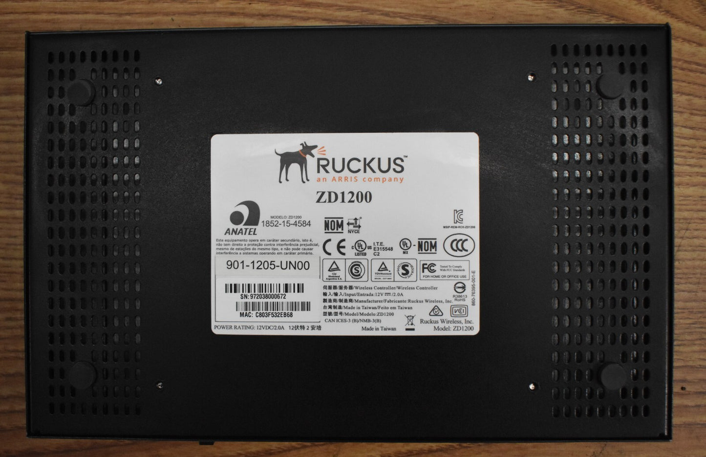 Ruckus ZoneDirector ZD1200 Wireless AP Controller Reset W/5 AP Licenses